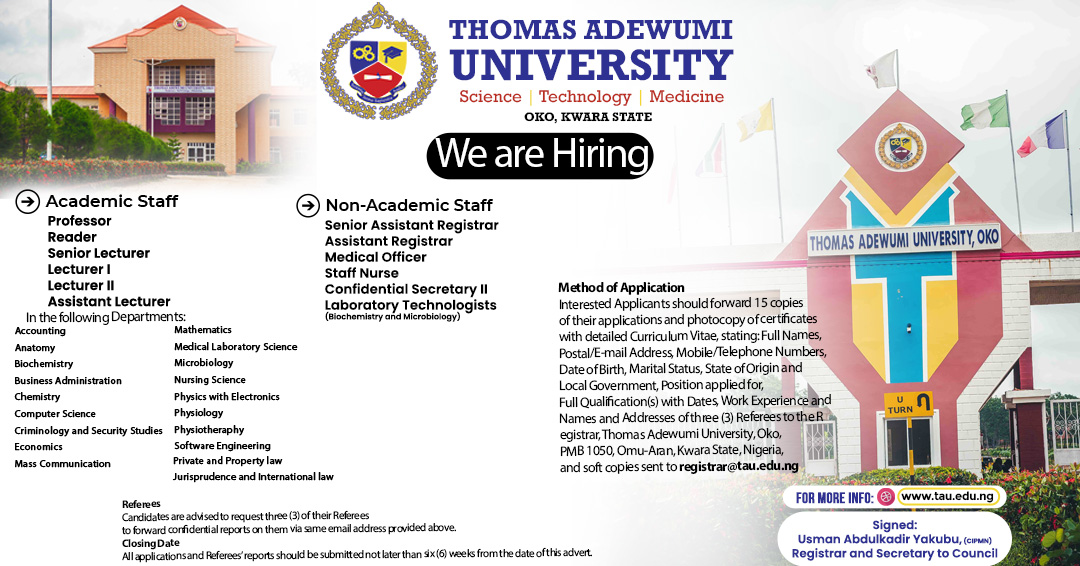 join-our-team-tau-is-hiring-for-teaching-and-non-teaching-positions