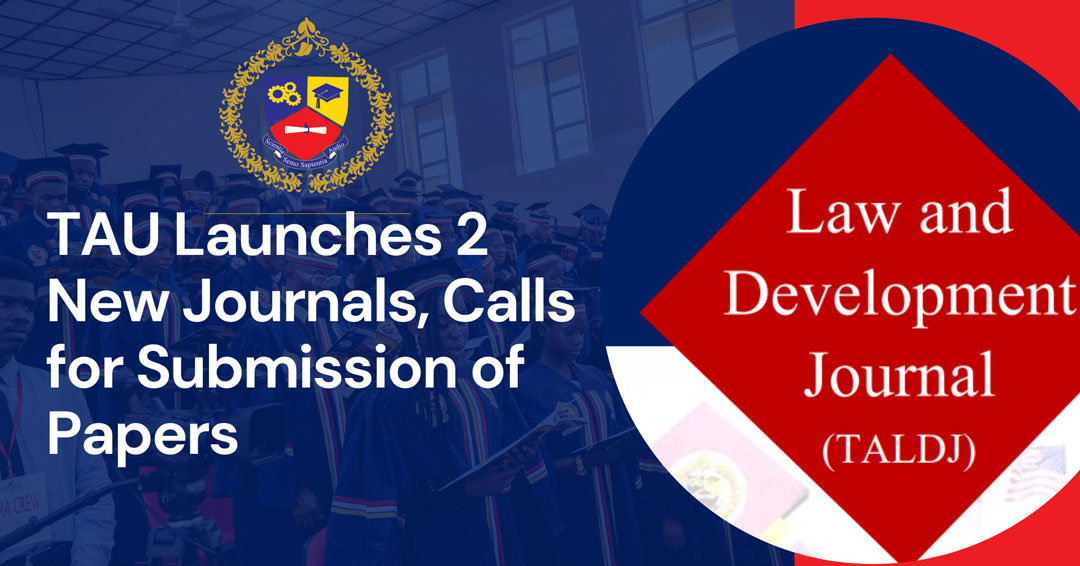 tau-launches-2-new-journals-calls-for-submission-of-papers